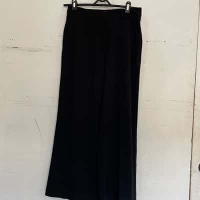 Forcast Womens  Size 8 Wide Leg Pants Black  