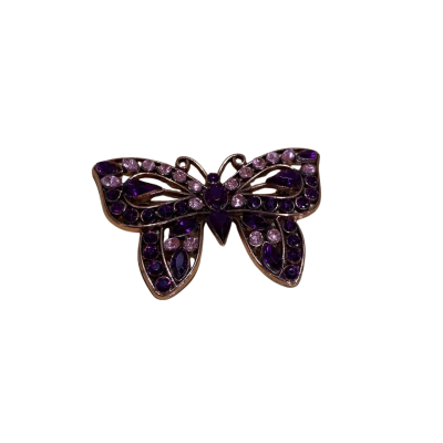  Womens Brooch Butterfly Pink  / Purple 