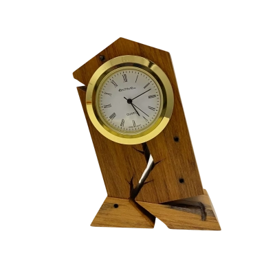 Handcrafted Wooden Desk Clock