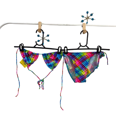  Womens brian rochford patterned bikini set Size 14 / 16 