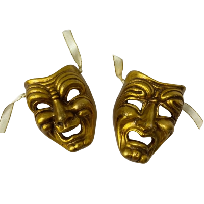 Comedy and Tragedy Theatre Masks - Made in Italy