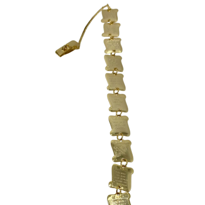 The Ten Commandments Gold Tie Clip 