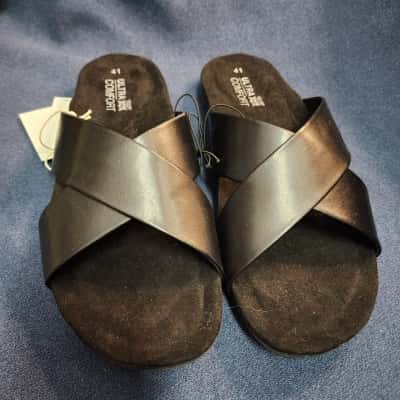 Rivers Womens Black Sandal  Size 41 Black  