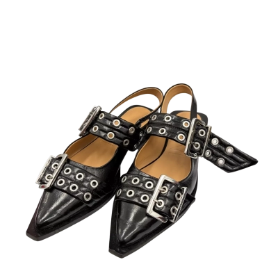 Ganni Womens  Size 40 Flats Black  