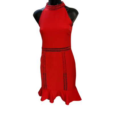 Divine Avenue Womens  Size 6 Cocktail Dress Red 