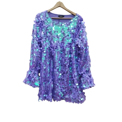 NaaNaa Womens Size 14 Midi Dress Purple (3)