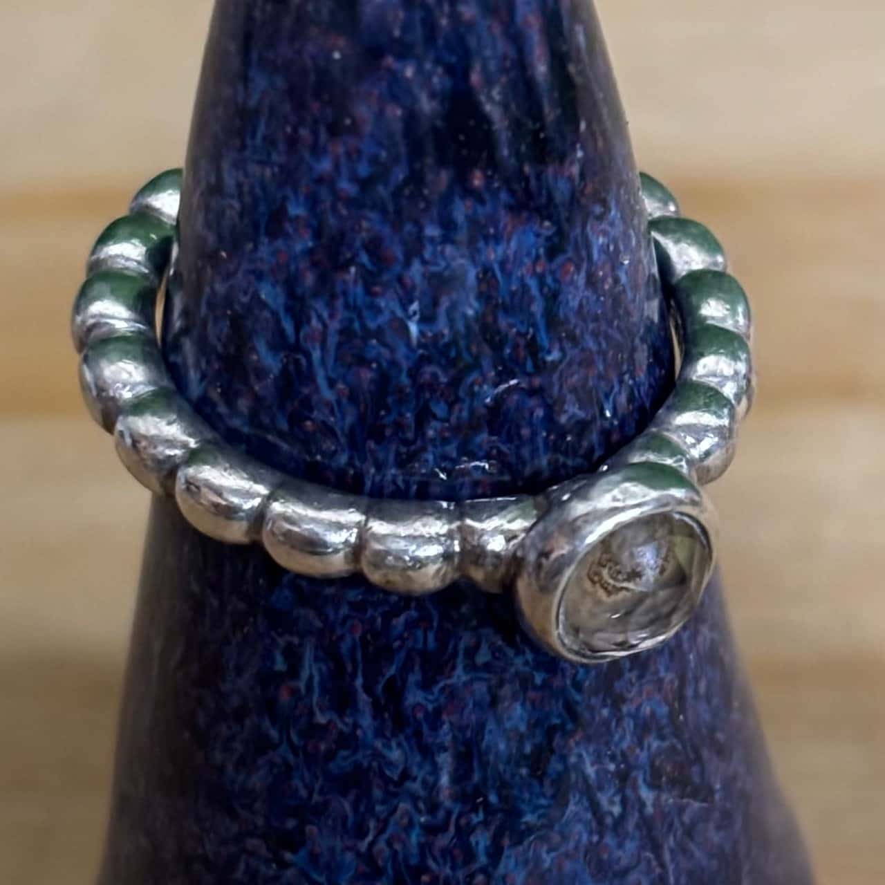 Silver Beaded Rings Silver Beaded Ring (Stamped 925)(s)