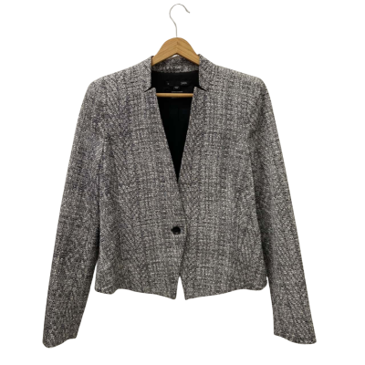 Saba Womens  Size 12 Blazer Black  / White 