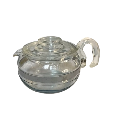 Vintage 1960s Pyrex Flameware Glass Teapot