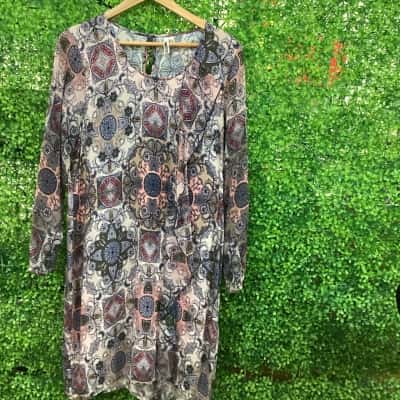Loobies Story Womens  Size 14 Casual Dress Multicoloured 