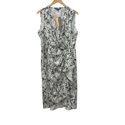 Liz Jordan Womens  Size 16 Mock Wrap Dress Multicoloured 