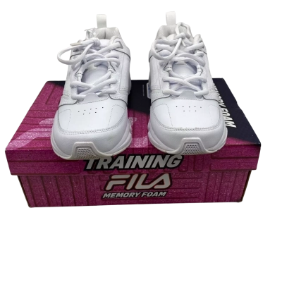 BNIB Fila Womens Memory Decimus 8 Size 8.5US/6UK/39.5EU White/Silver 
