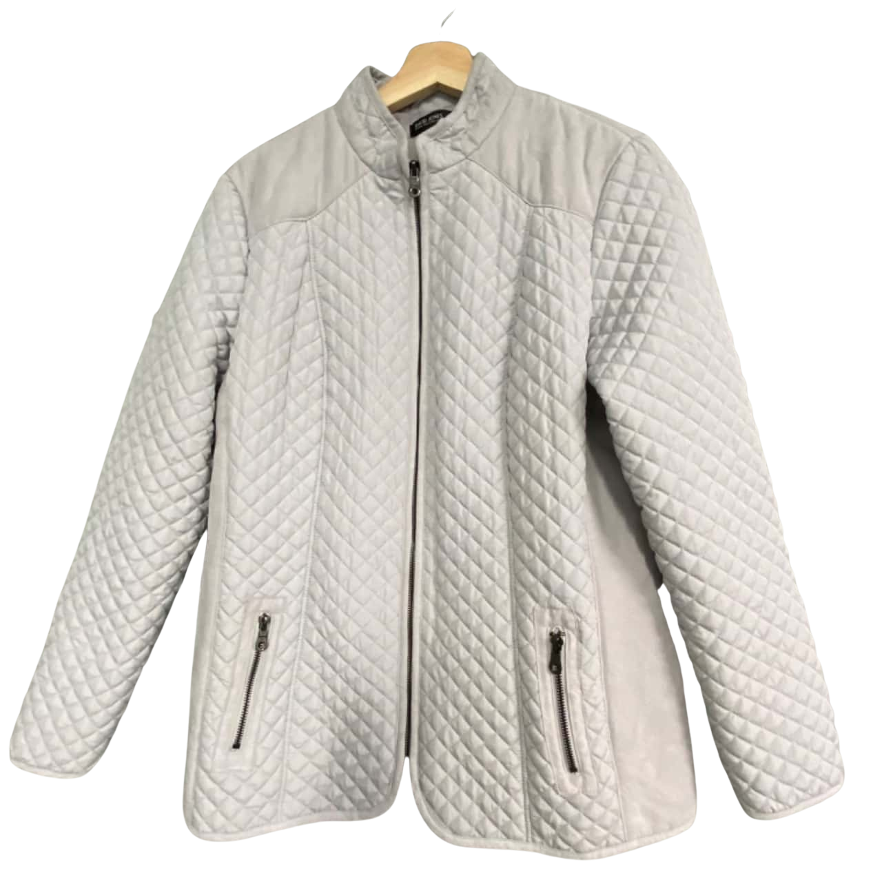 David Jones Womens Size M Front Zipper Grey (s)