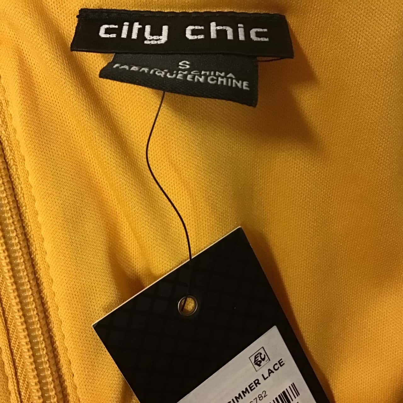 City Chic Womens Size S Maxi Dress Gold (s)