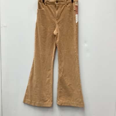 Ghanda Womens  Size 14 Flared Pants Mustard 