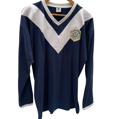 Mens  Size XL Furphy Long Sleeve Shirt Navy Blue 