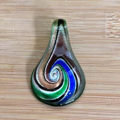 Glass Blown Teardrop Pendant