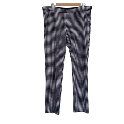 Gordon Smith   Navy and White Gingham Stretch Pant.  Size 18 
