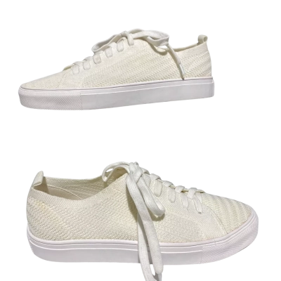 Seed Womens  Size 38 Lace up Sneakers Off White / White 