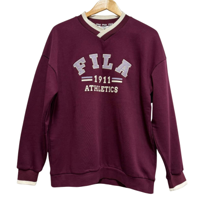 Fila Mens  Size S Maroon Top