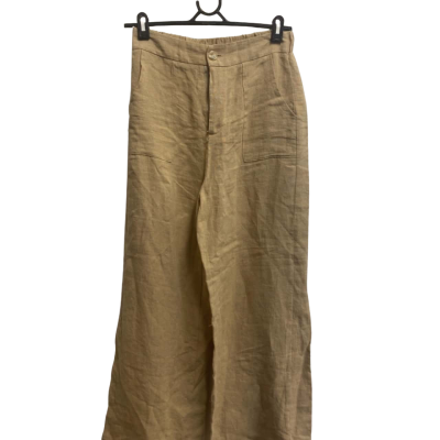 Little Lies Womens  Size 10 Wide Leg Pants Beige 