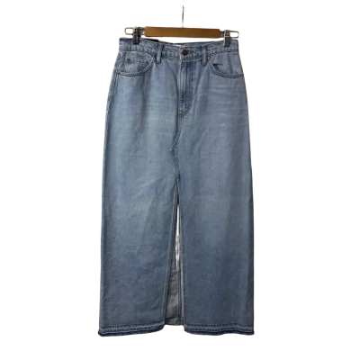 Nobody Denim Womens Size 26 Pale Blue Denim Maxi Roxanne Skirt (new)