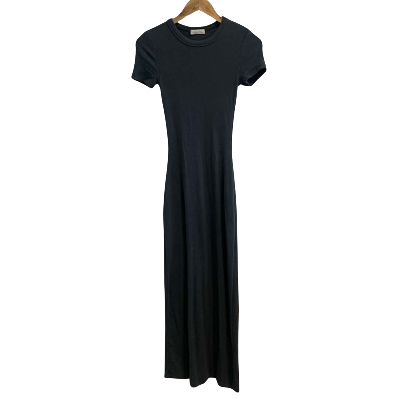 knee length dresses for ladies Kookai White Ribbed Bodyfit Maxi Dress