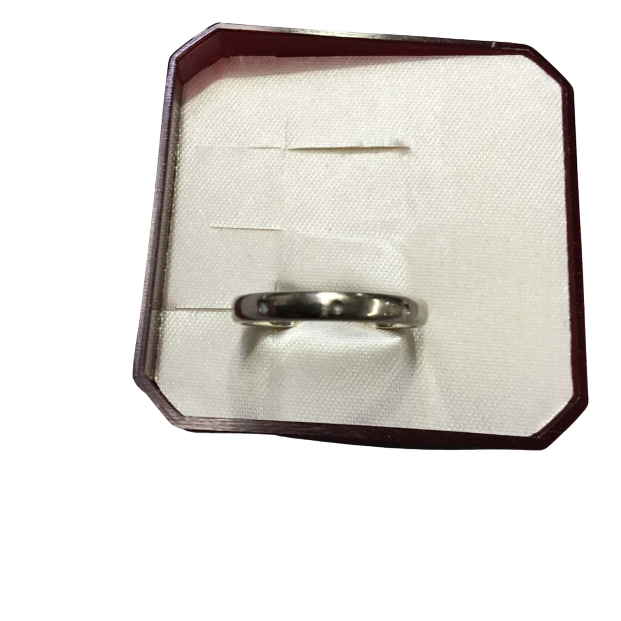Unisex white gold 18ct wedding band(s)