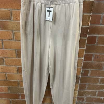 TIRELLI Mens  Size XL Cream Seam Detail Sweat Pants 