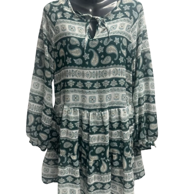 Wrangler Womens  Size S Long Sleeve Dress Blue / Cream / Green / Multicoloured 