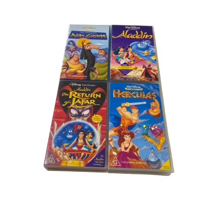 Disney VHS Set of 4
