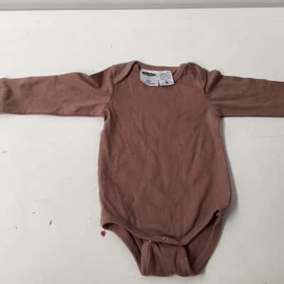Lily &  Dan  long sleeve infant organic cotton bodysuit 000 3 pk