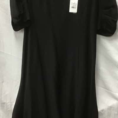 Veronika Maine Women’s Irregular Lines Crepe Midi Dress Size 14   