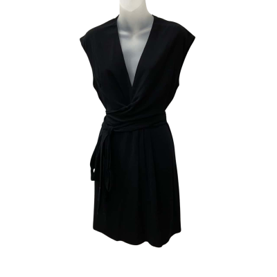 Sass Women's Mini Black Wrap Dress Size 12