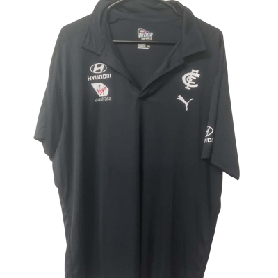 Men’s AFL Size XXXL Carlton Short Sleeve T-shirt Navy Blue 