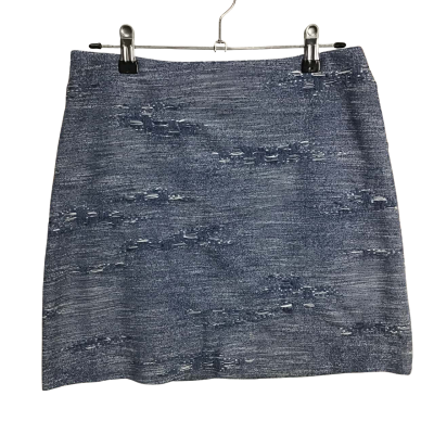 Marcs Womens  Size 8 Blue Cotton Blend Mini Skirt 