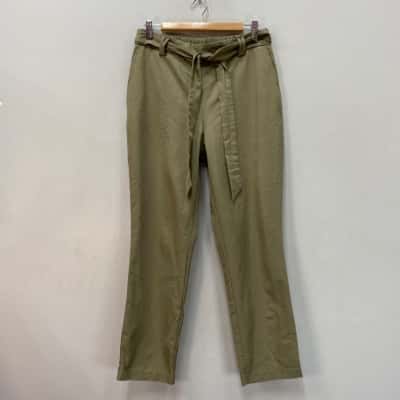 Nicole Miller Womens  Size M Casual Pants Khaki 