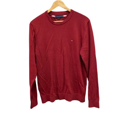 Tommy Hilfiger Mens  Size L Crew Neck Jumper Red 