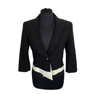 Harry Who Womens  Size 8 Black  / White 