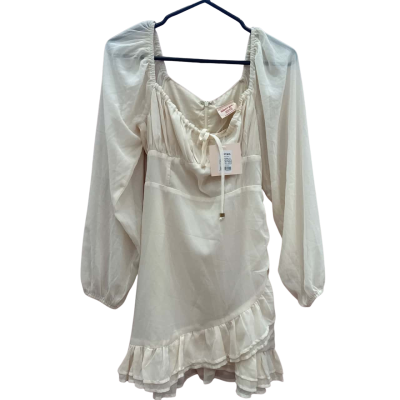 Showpo Womens  Size 10 Cream Dress
