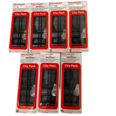 Milward City Pack Sewing needles 7 Packets new