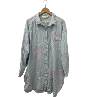 Peter Alexander Womens  Size 2+ Nightgown Blue / White/Striped  