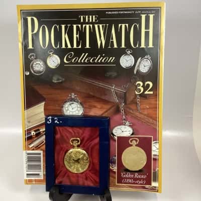 ‘Golden Rococo’ (1890s-style) #32 Gold Hachette Pocket Watch