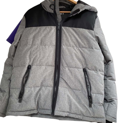 DKNY Mens  Size M Puffer Jacket in Black / Grey 