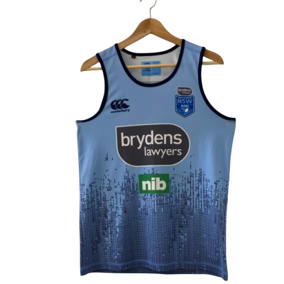 Canterbury State Of Origin NSW New South Wales Blues Rugby League Sleeveless Size Small