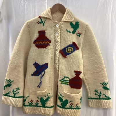Vintage Handmade Donkey Sweater 