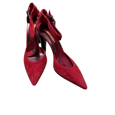  Stunning Via Spiga Woo Red Suede Shoes Size 9 - Brand New Still in Box  - RRP $350