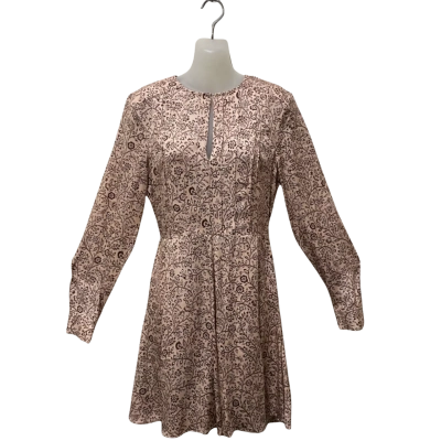 Reiss Dress Womens  Size 6 Brown / Floral / Nude 