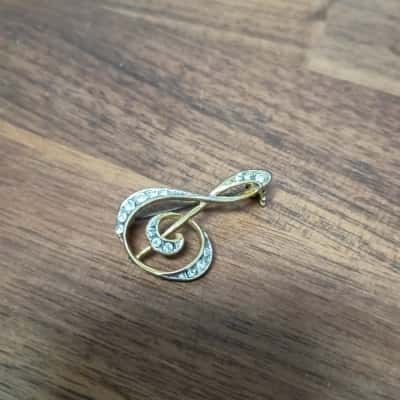 Musical Clef Brooch