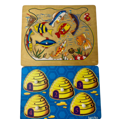 Fish and bee puzzles 